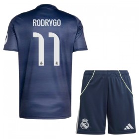 Camiseta de fútbol Real Madrid Rodrygo 11 Niño 2ª equipación 2025-26